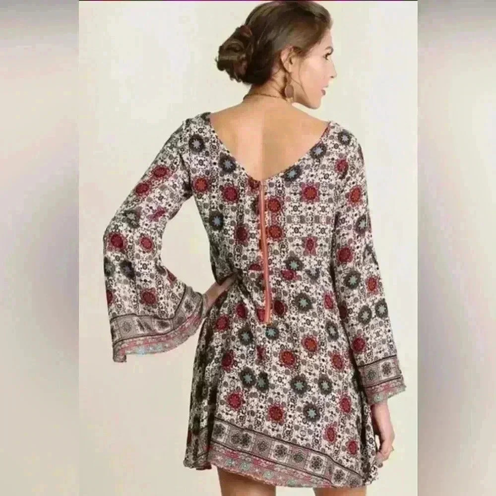 Patterned Mini Dress - Picture 2 of 3